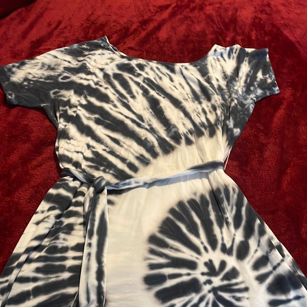 Tie - Dye off the shoulder dress you can dress up or down with heels/sandals